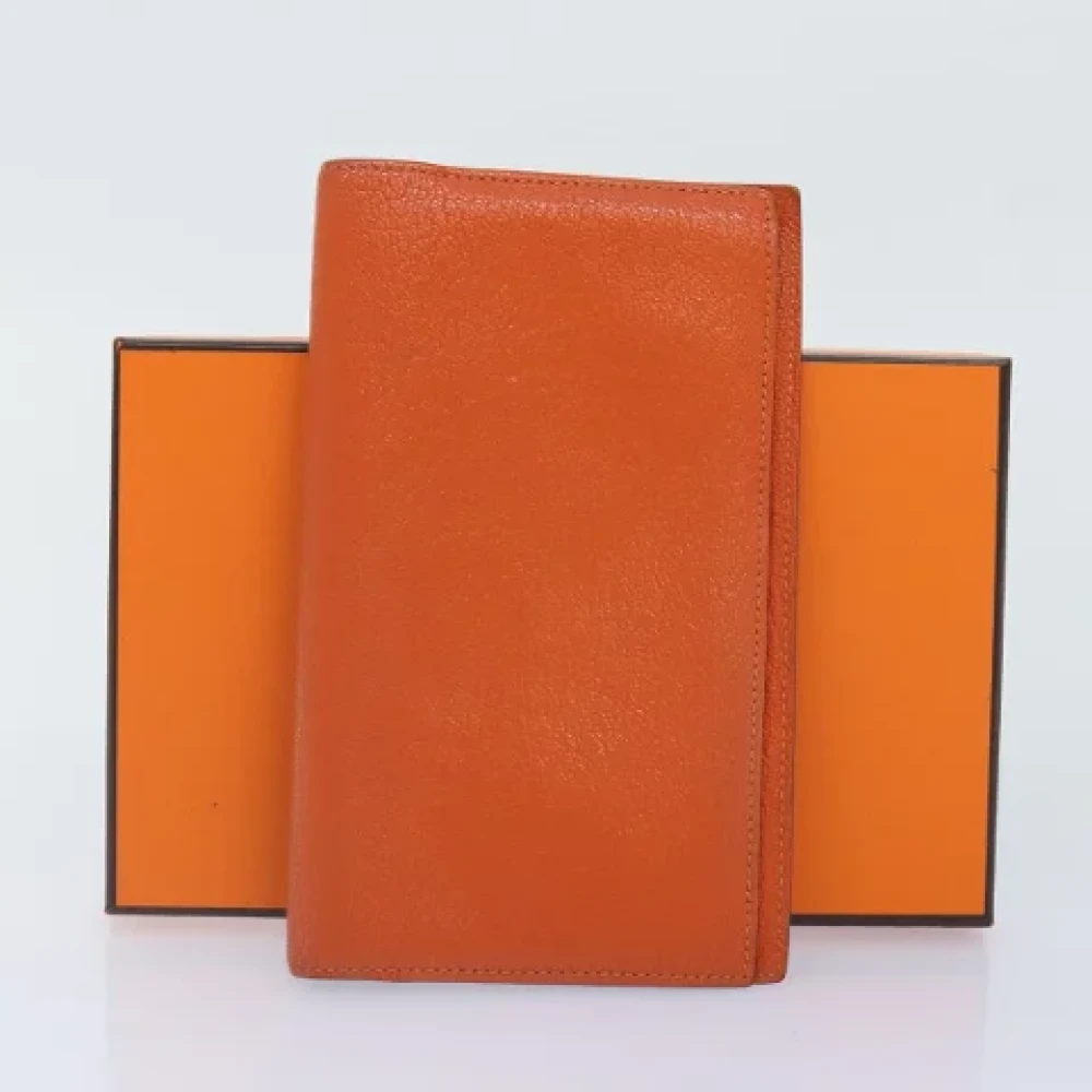 Hermès Vintage Pre-owned Leather home-office Orange Dames