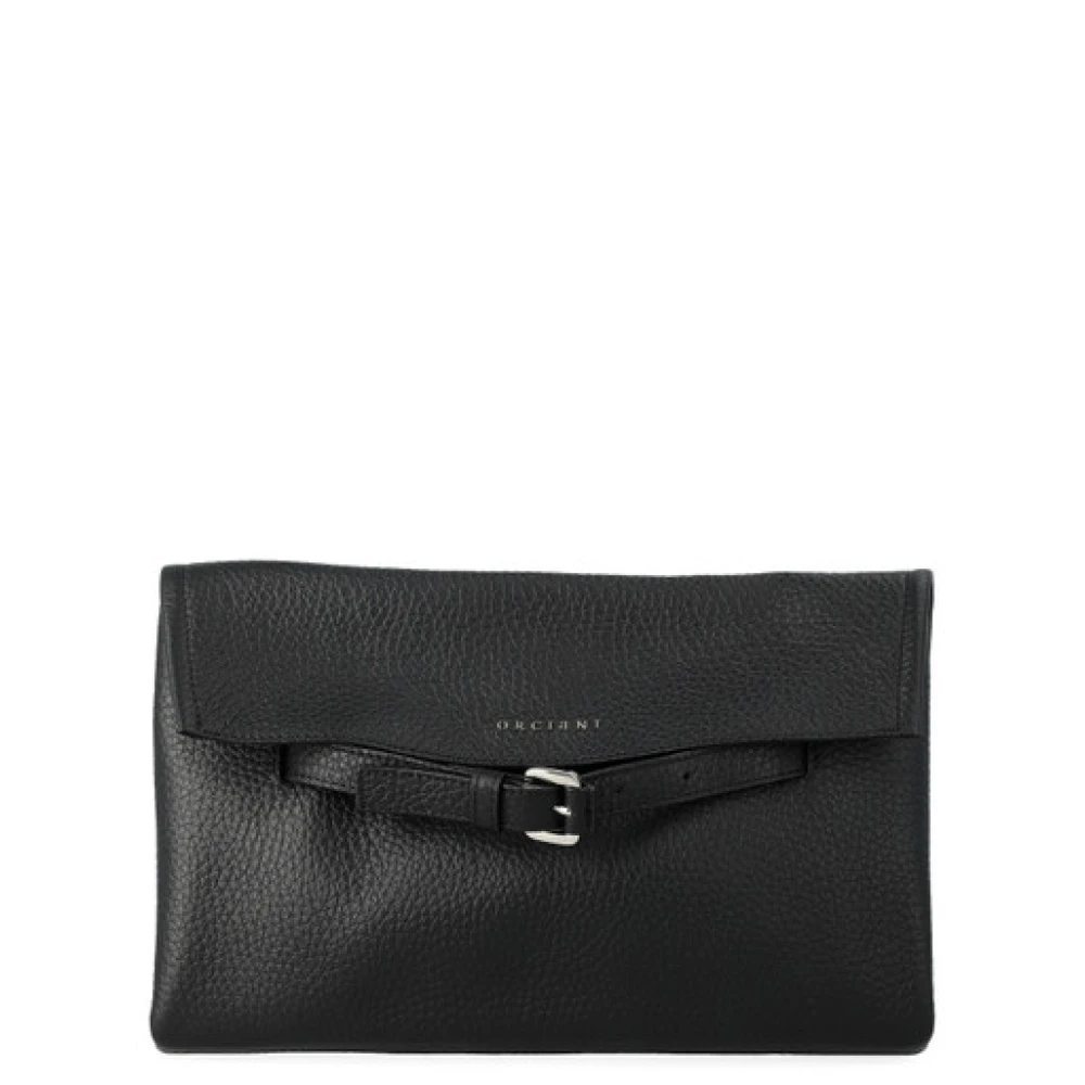 Orciani Femme Noir - Venus Soft Clutch - Sacs - Taille: One Size