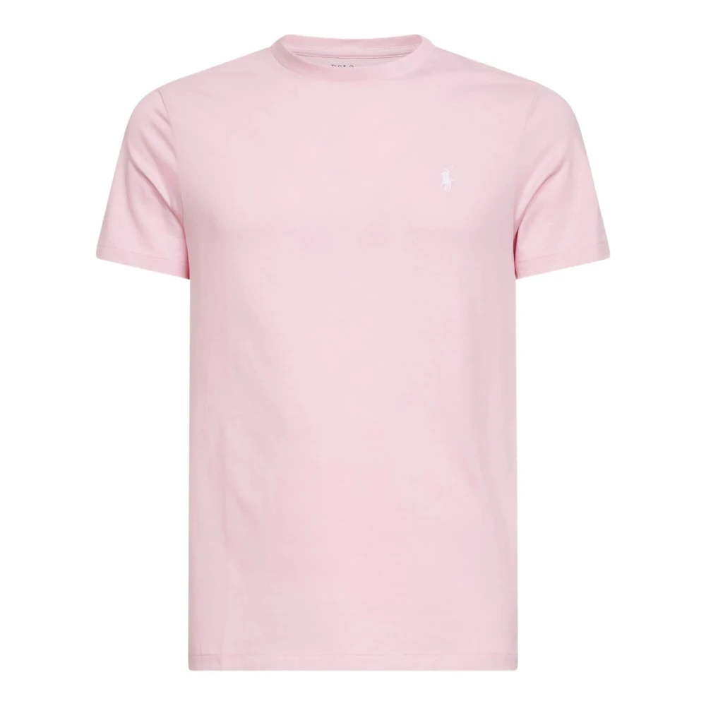 Polo Ralph Lauren Men's Pink T-Shirts, Xl, Logo-Embroidered T-Shirt