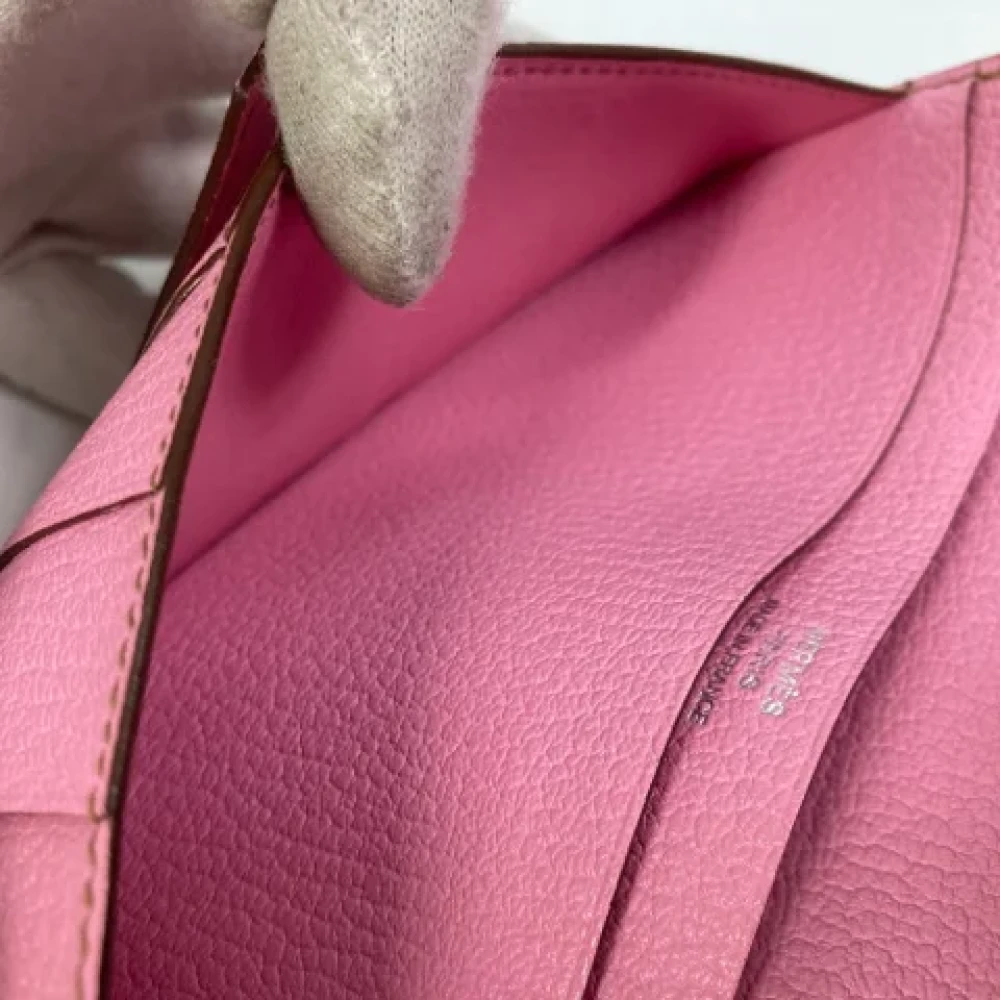 Hermès Vintage Pre-owned Leather wallets Pink Dames