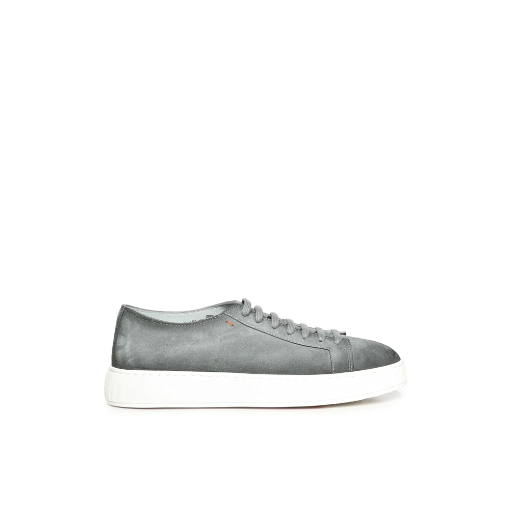Santoni Men's Gray Barta Sneaker - Sneakers - 10 Uk - Shoes