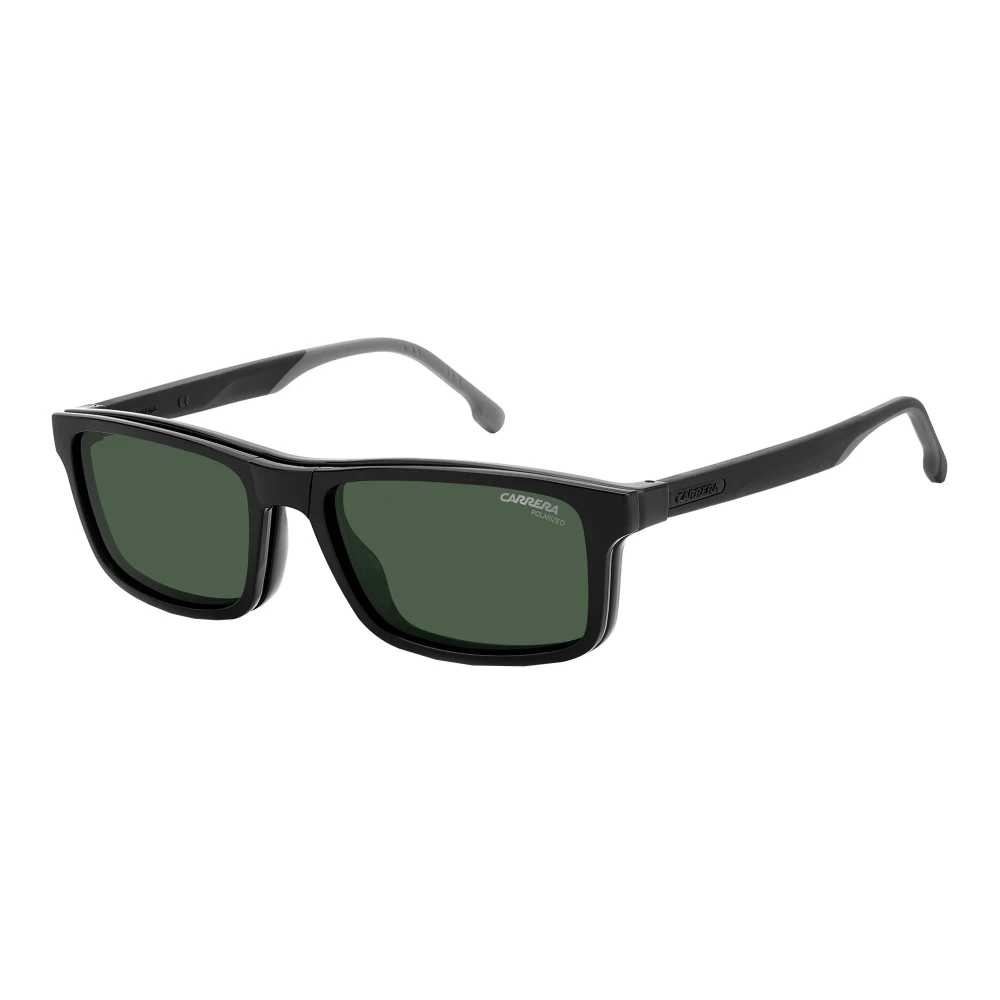 Carrera Zwarte zonnebril met opvouwbare clip-on Black Heren