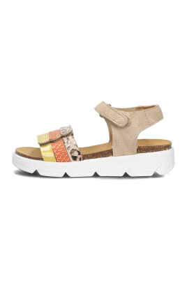 meisjes-sandalen-slangenprint-beige-oranje-geel
