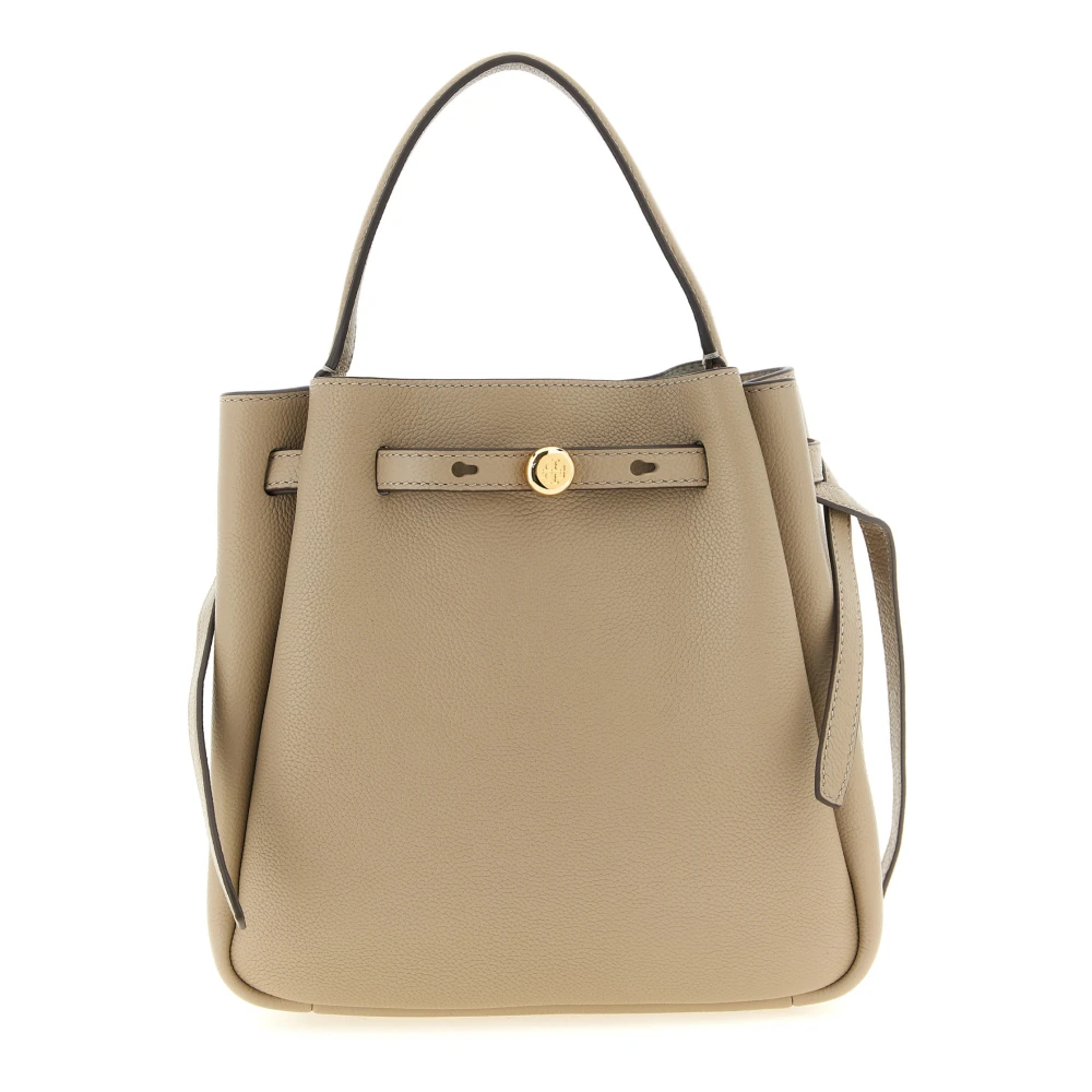 Tory Burch Women's Beige Romy Bucket Bag - Handbags - One Size - Bags