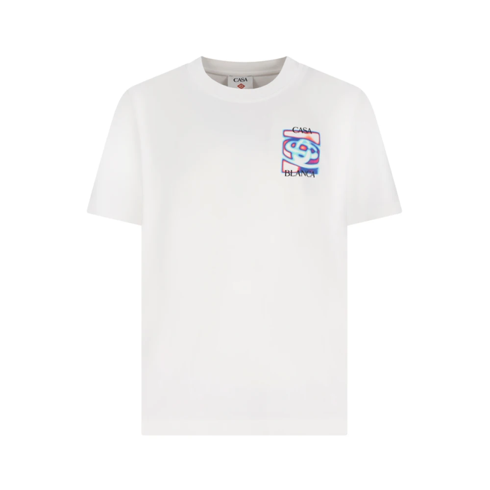 Casablanca Men's White Heat Map Logo Short Sleeve T-Shirt - T-Shirts - 2XL - Tops