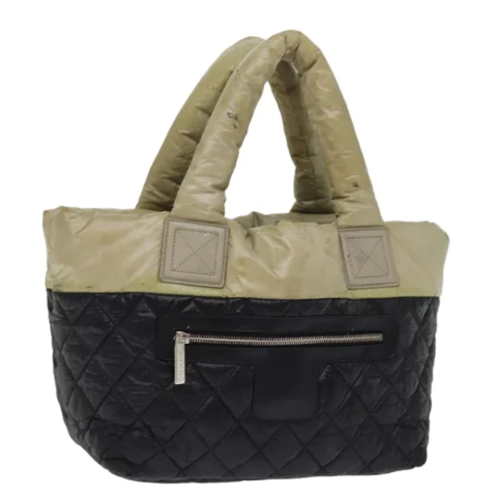 Chanel Vintage Pre-owned Nylon handbags Black Dames