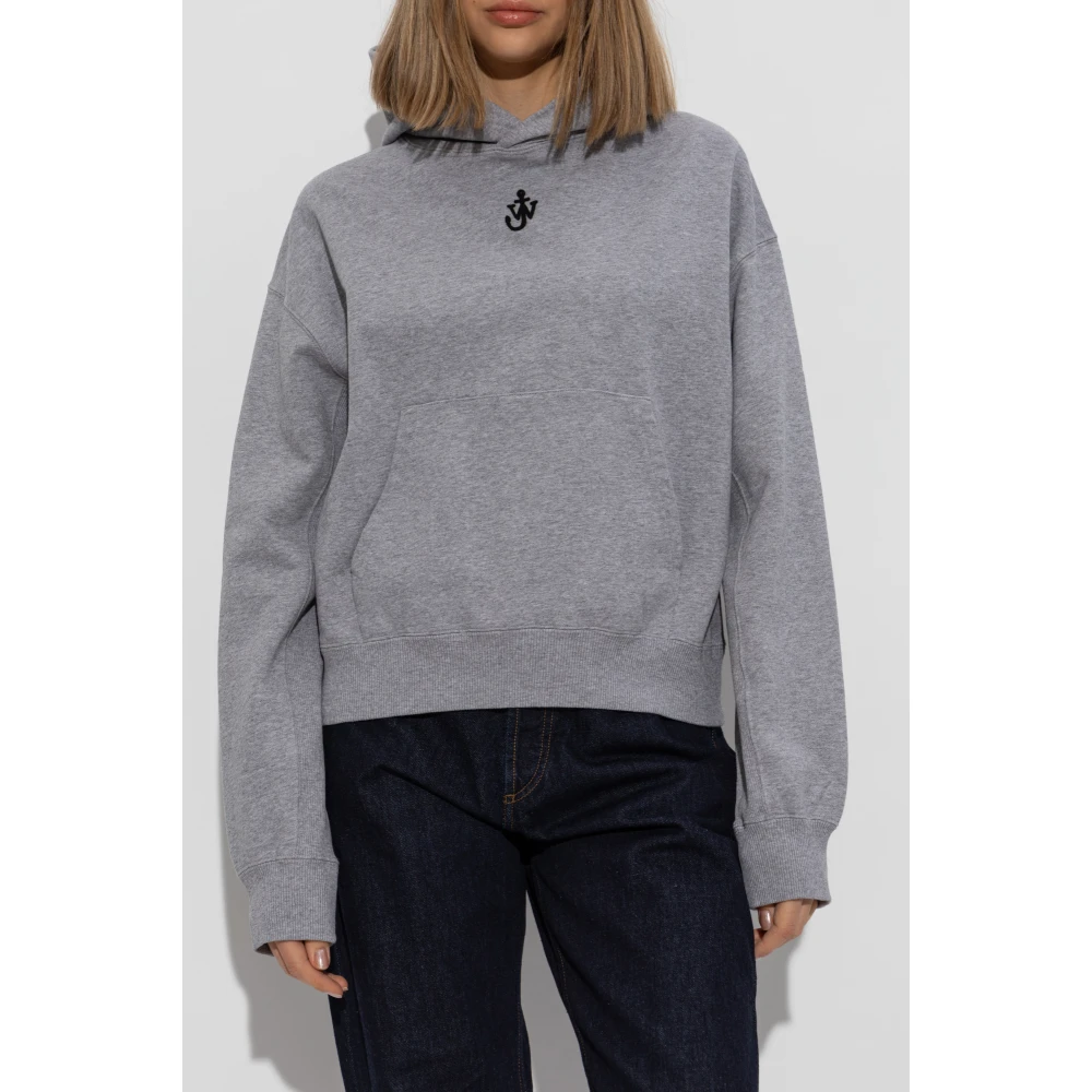 JW Anderson Logo Sweatshirt Gray Dames