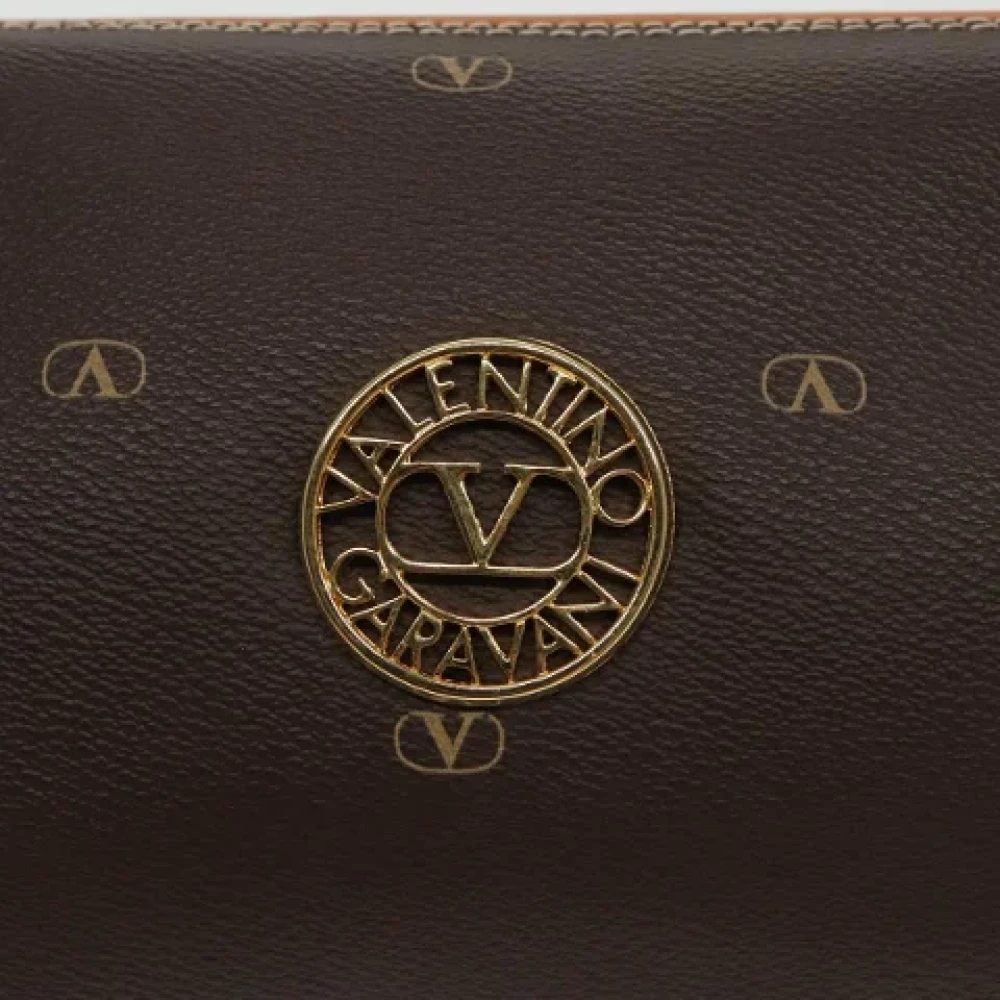 Valentino Vintage Pre-owned Leather pouches Brown Dames