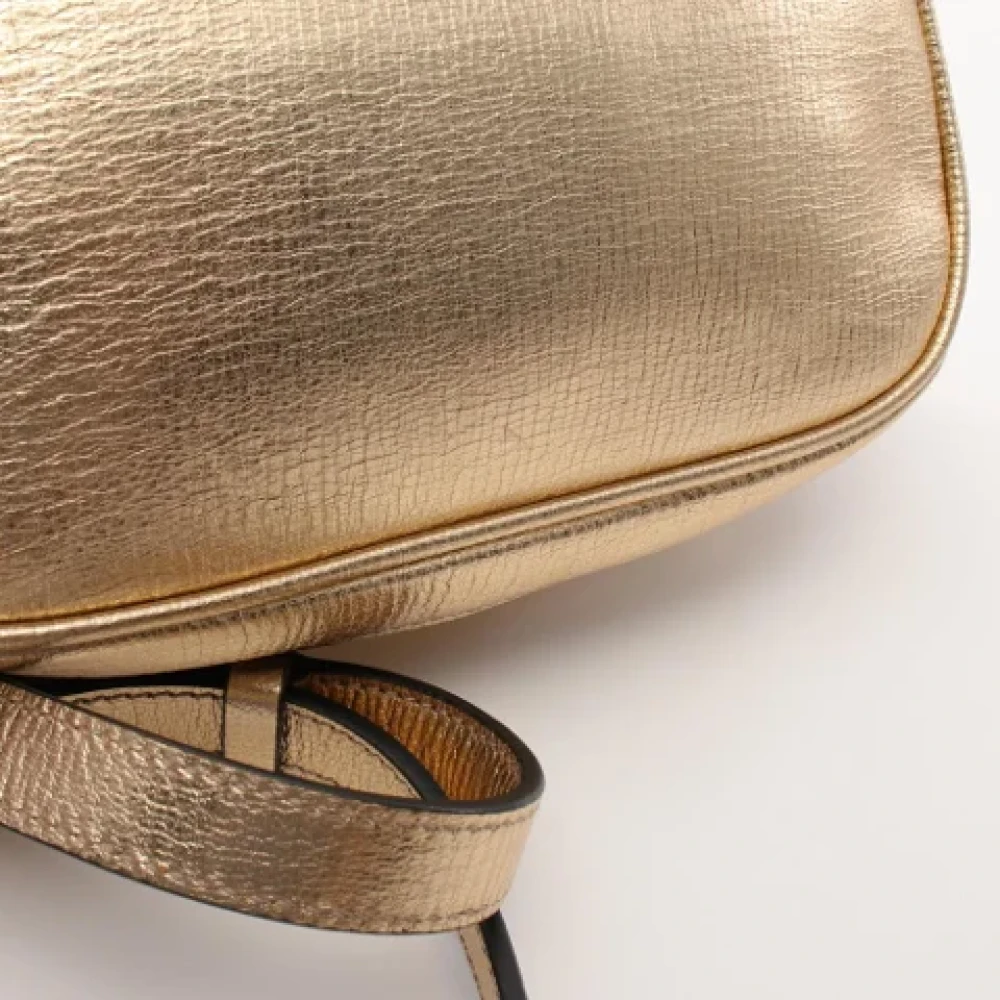 Salvatore Ferragamo Pre-owned Leather shoulder-bags Yellow Dames