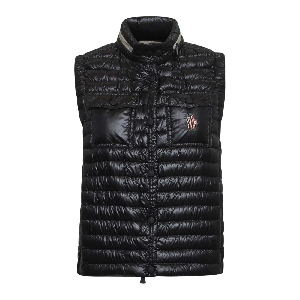 Moncler Women's Black Quilted Coat With Detachable Hood