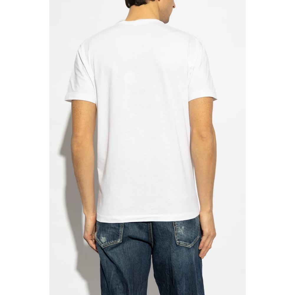 Dsquared2 T-shirt met logo White Heren