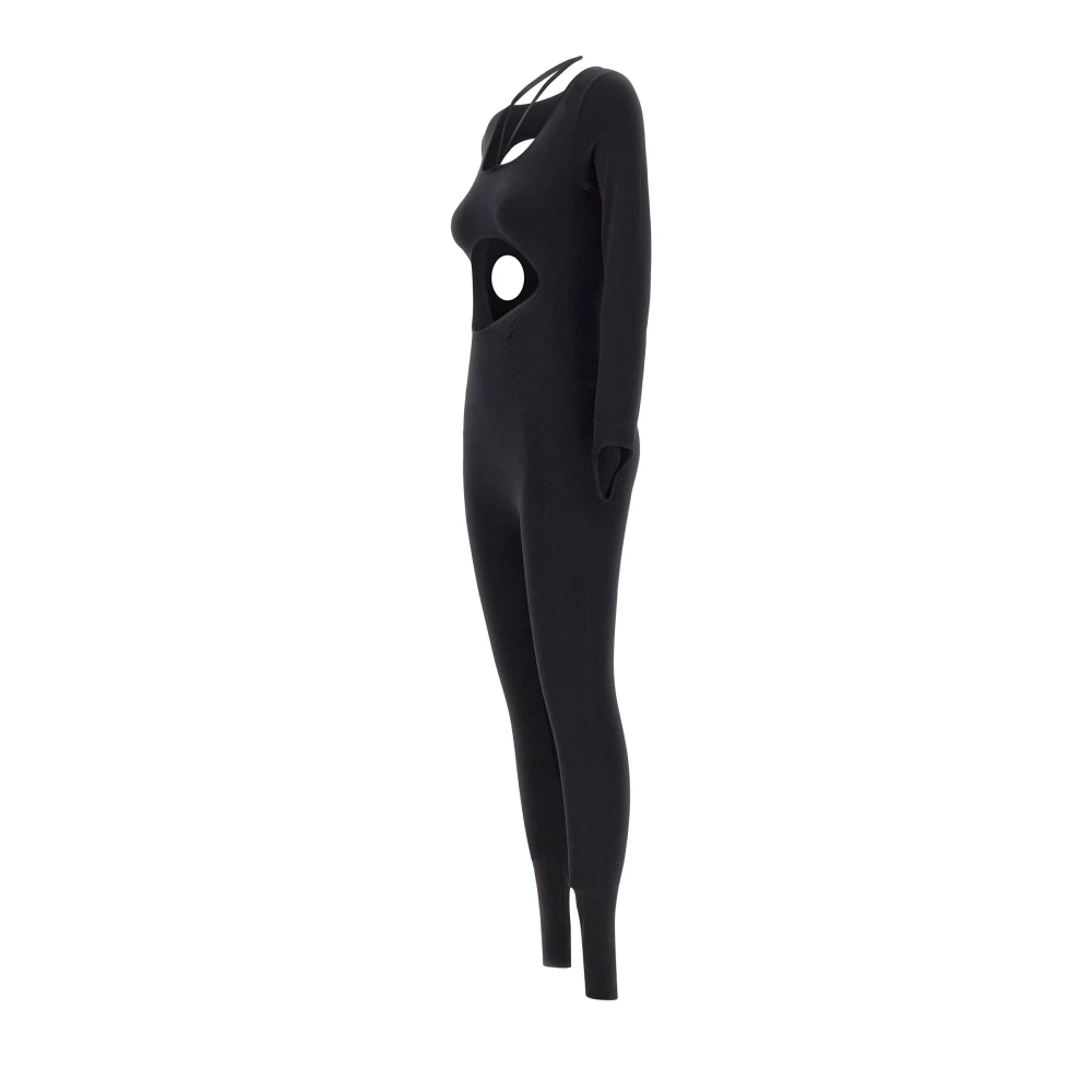 Andrea Adamo Zwart Sculpting Jumpsuit met Cut-Out Details Black Dames