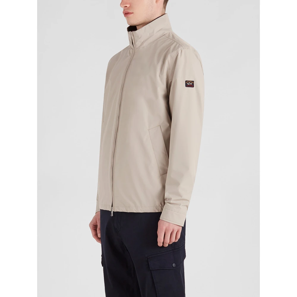 PAUL & SHARK Jas van technische stof met meerdere zakken Beige Heren