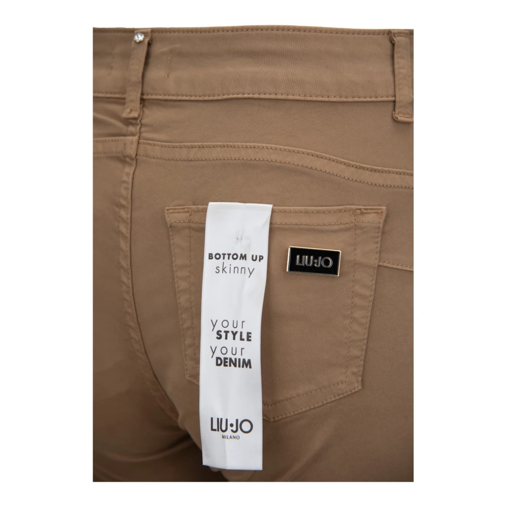 Liu Jo Ritssluiting Knoop Dames Jeans Brown Dames