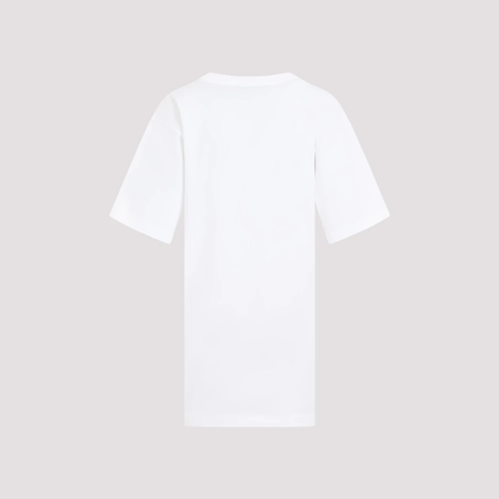 Y Project Witte katoenen T-shirt met V-hals White Dames
