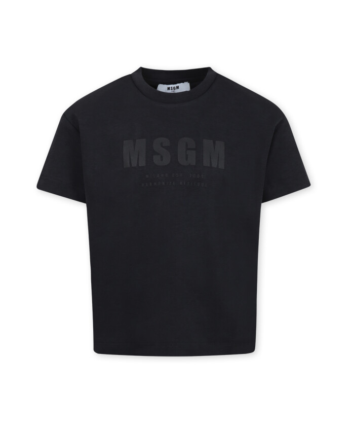 t-shirt-noir-en-coton-a-manches-courtes