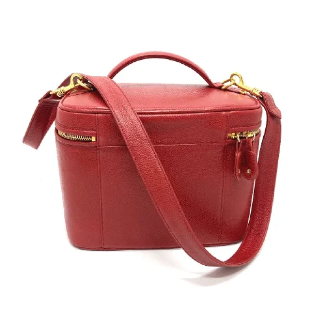 Chanel Vintage Pre-owned Leather chanel-bags Red Dames