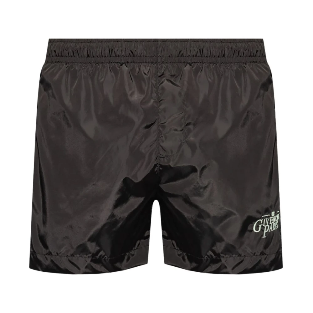 Givenchy Logo Gedetailleerde Zwemshorts Black Heren