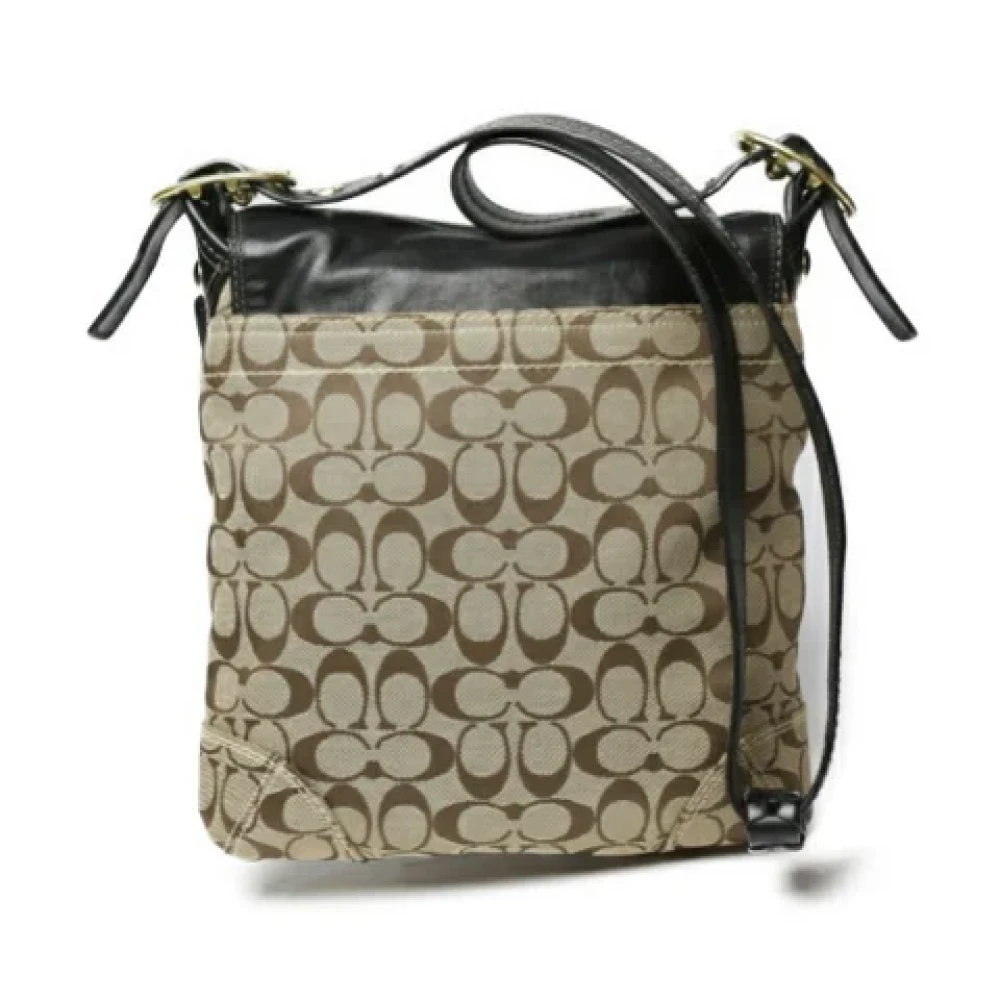Coach Pre-owned Fabric shoulder-bags Beige Dames