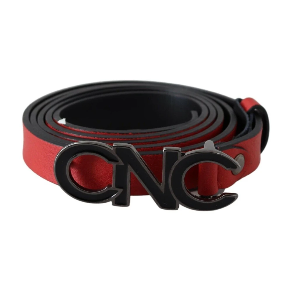 Costume National Red Leather Waist Belt Elegant Style - Female - Belts - Red - One Size - Accessories - Image 3