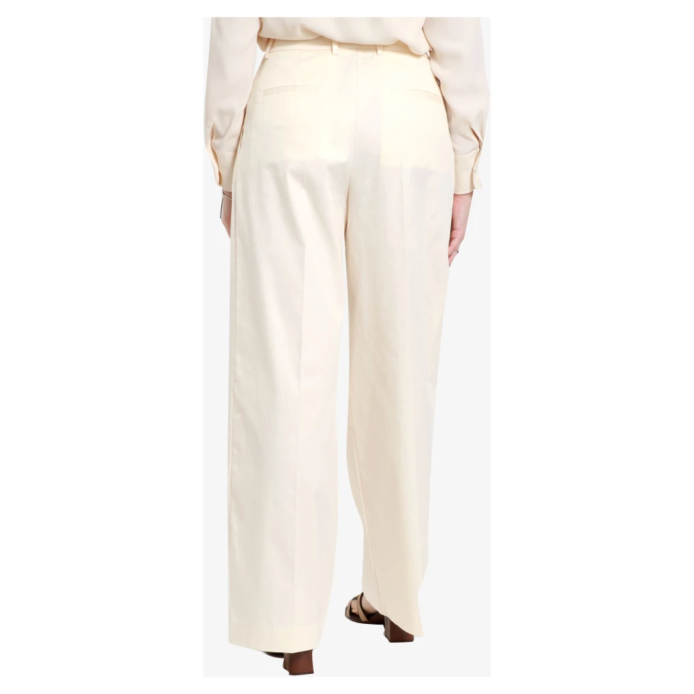 Mauro Grifoni Wide Trousers Beige Dames