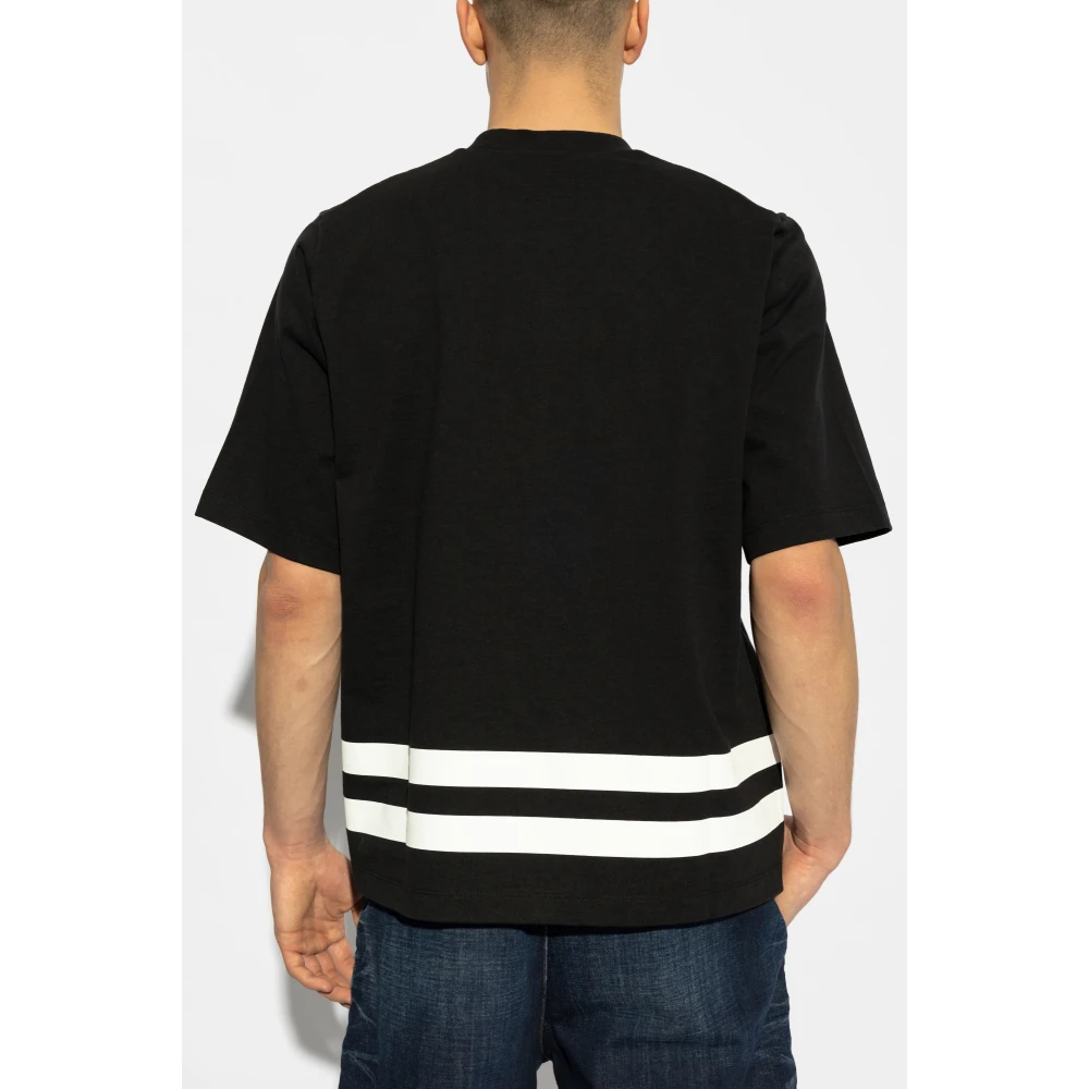 Dsquared2 T-shirt met logo Black Heren