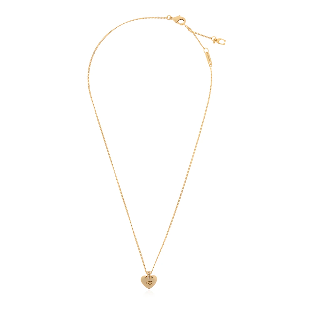 Coach Vrouw Geel Accessoires Dames, One Size, Messing Ketting