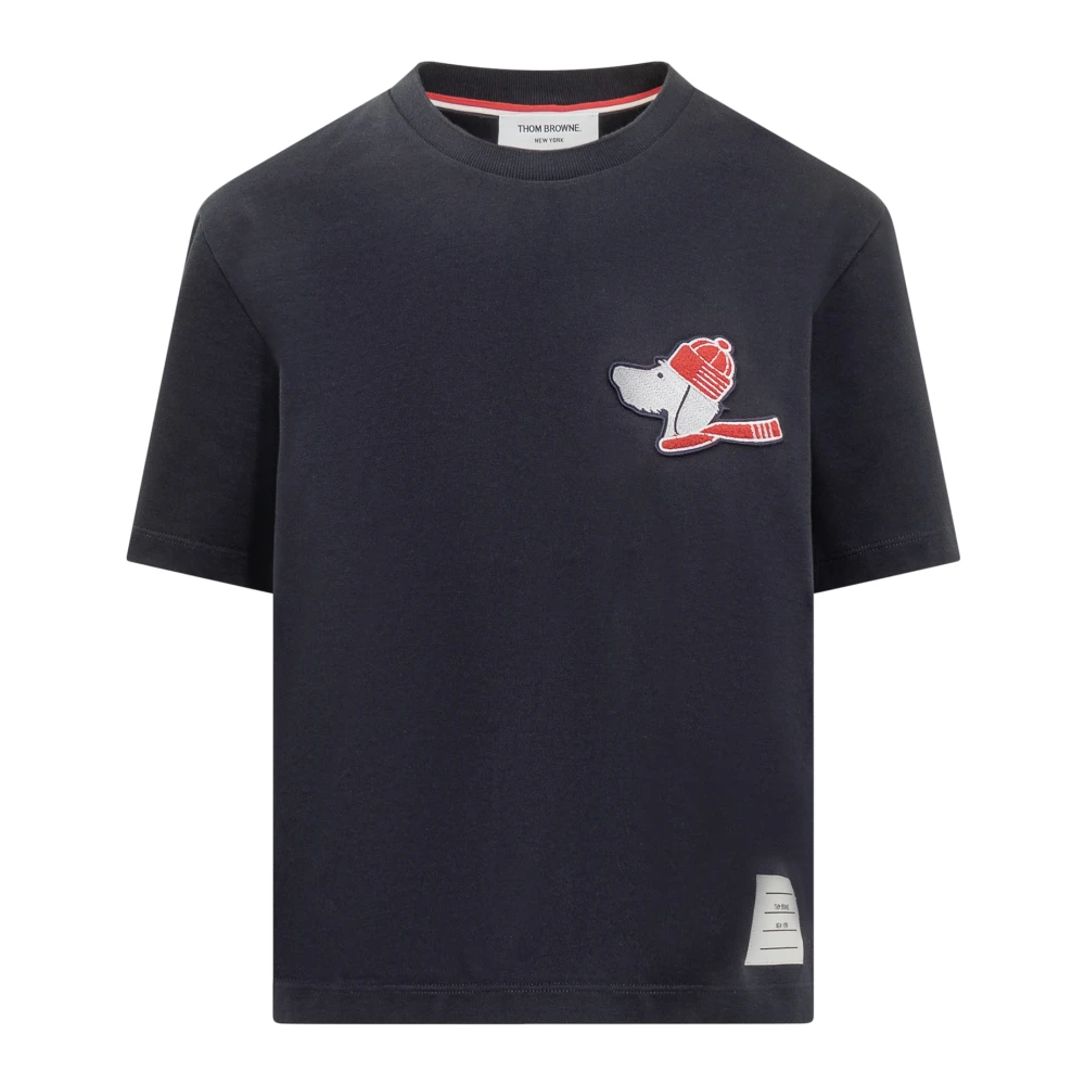 Thom Browne Hector T-shirt Blue Dames