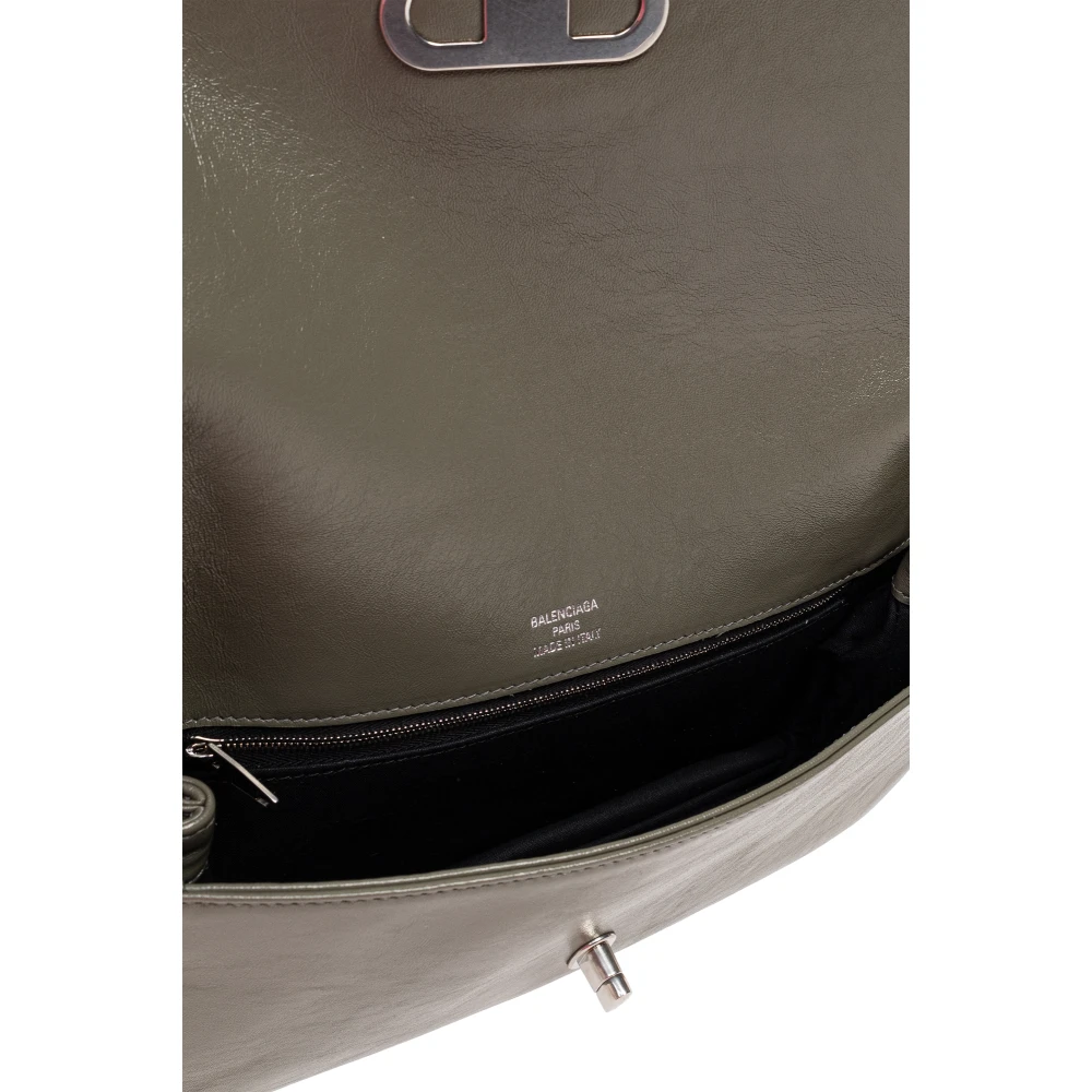 Balenciaga Leren schoudertas Green Dames
