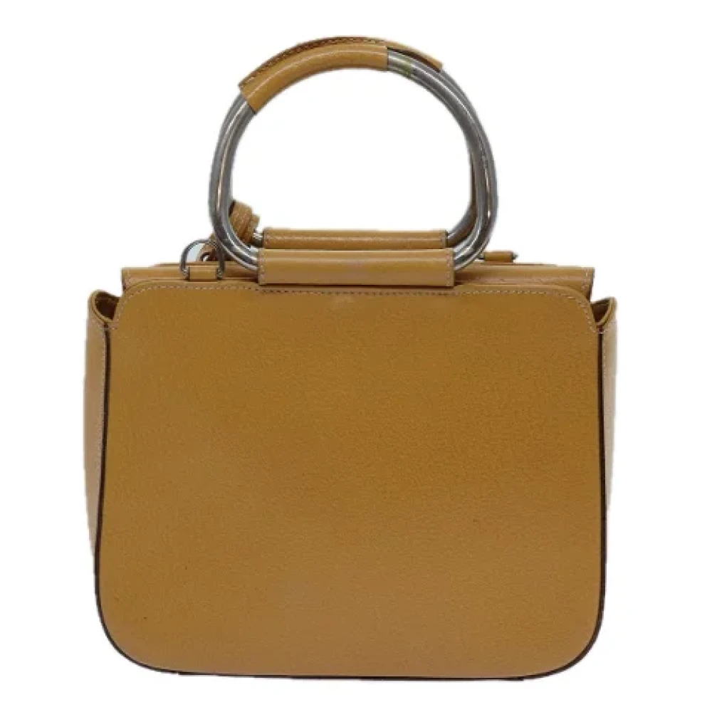 Gucci Vintage Pre-owned Leather handbags Brown Dames