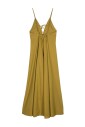 khaki-poplin-v-neck-dress