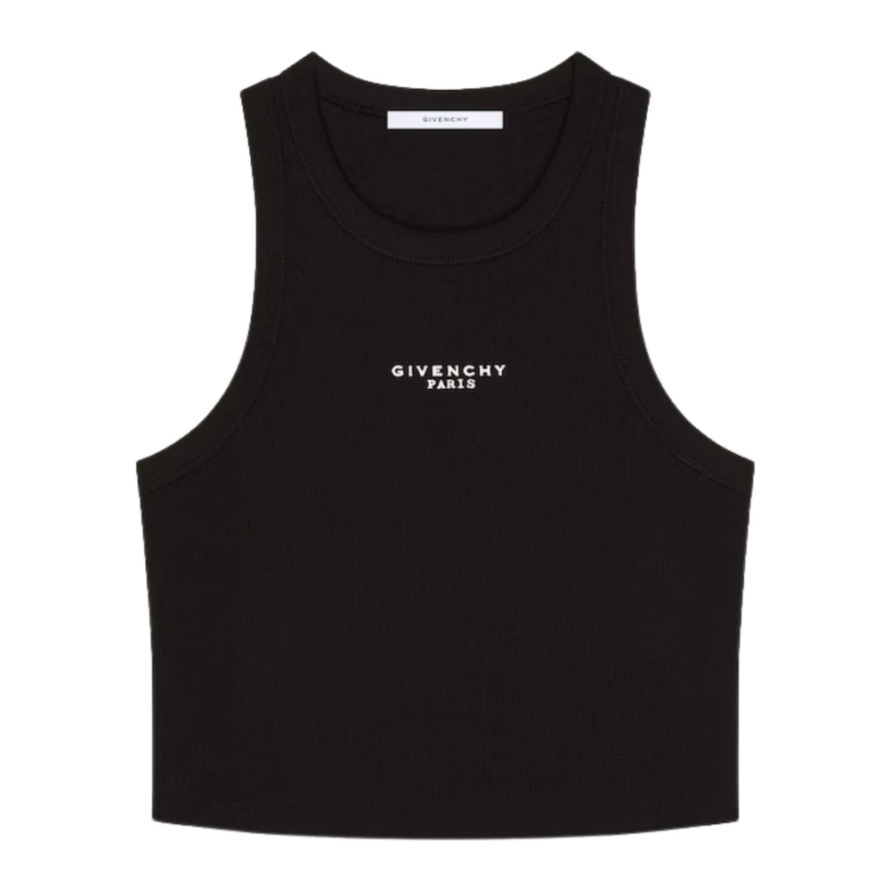 Givenchy Women's Black Sleeveless Tops, S, Top
