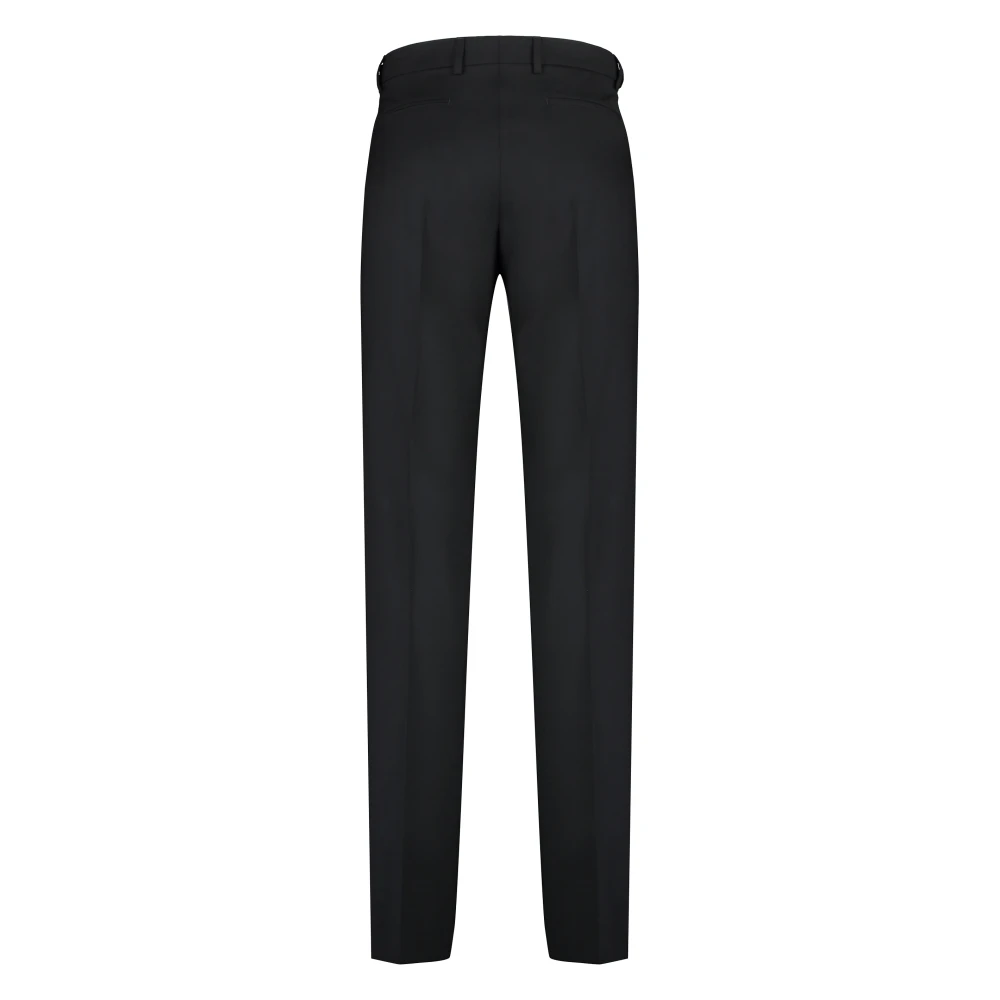 Versace Klassieke broek van zuivere wol Black Heren
