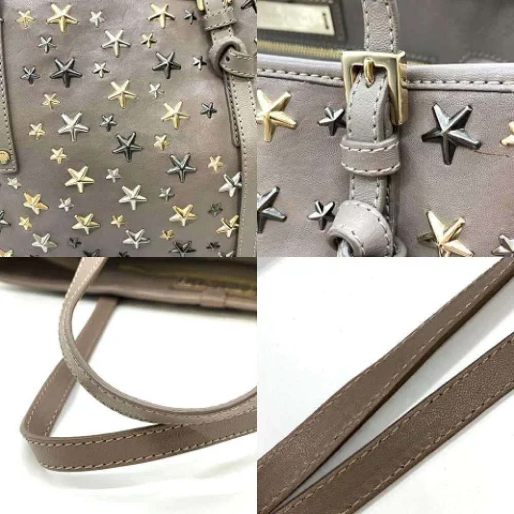 Jimmy Choo Pre-owned Leather handbags Brown Dames