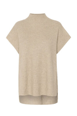 beige-melange-knit-slipover-sweater