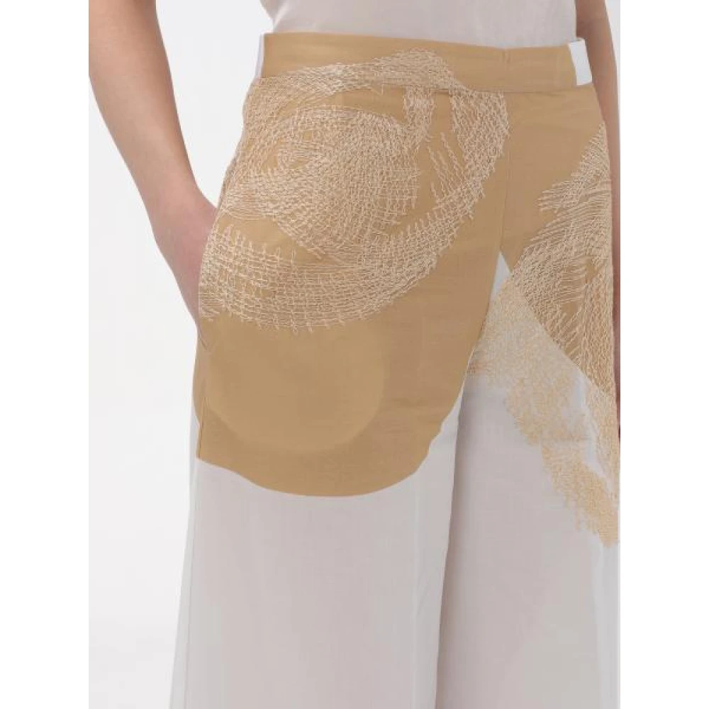 Liviana Conti Wide Trousers Multicolor Dames