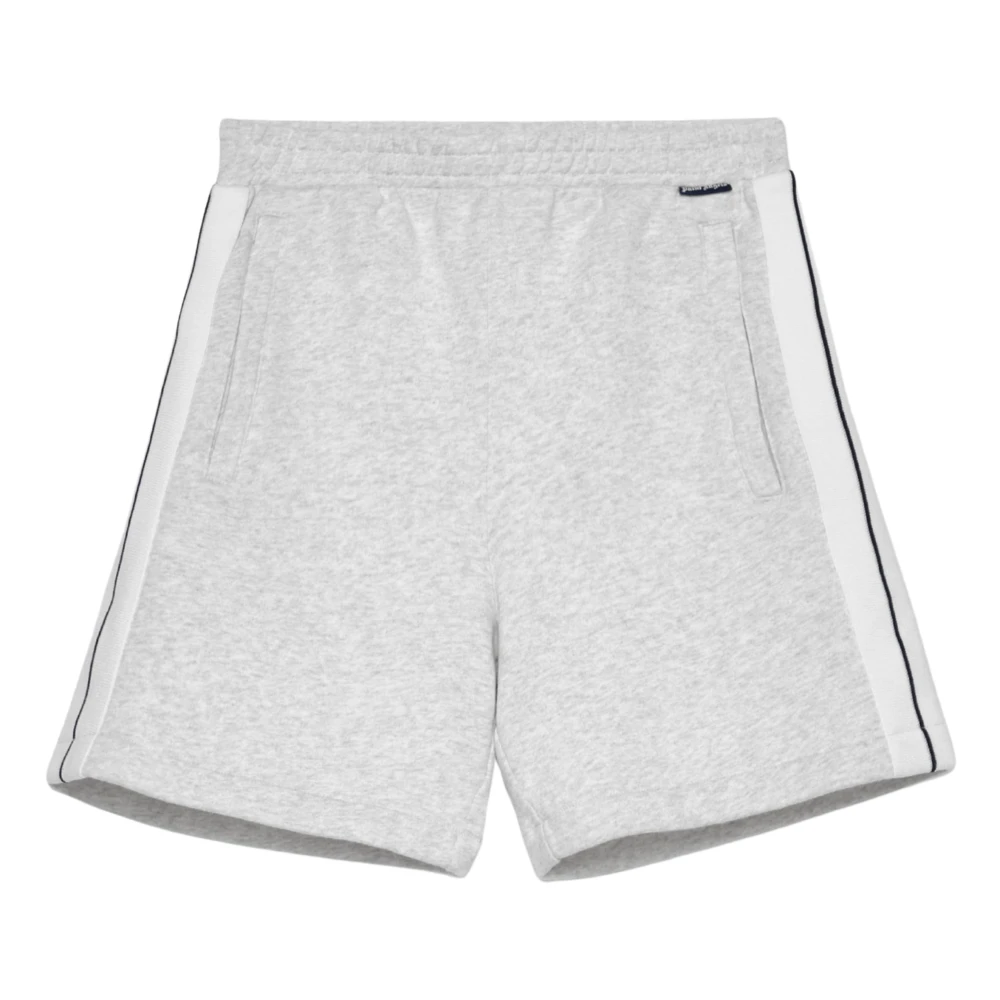 Palm Angels Boys Gray Shorts, 14 Y, Knit Track Sweat Shorts