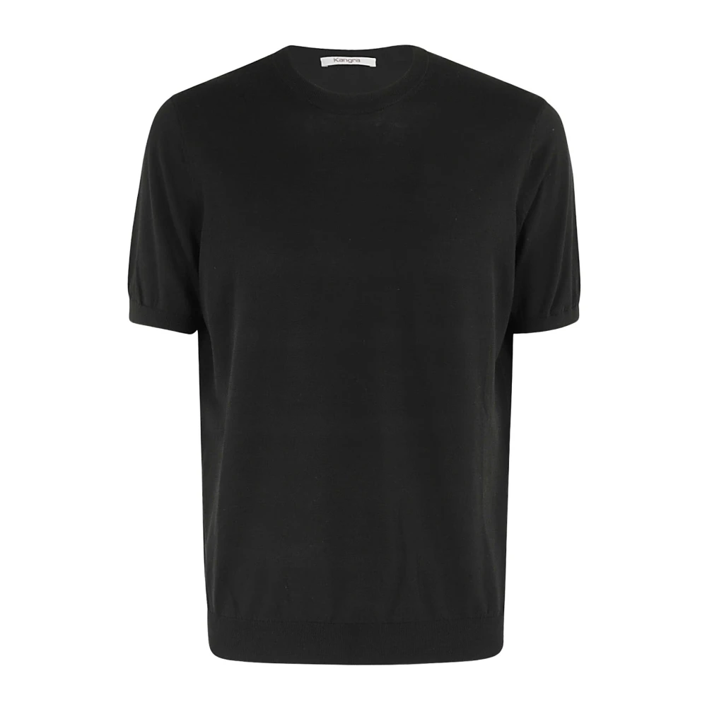 Kangra Casual Katoenen T-shirt Black Heren