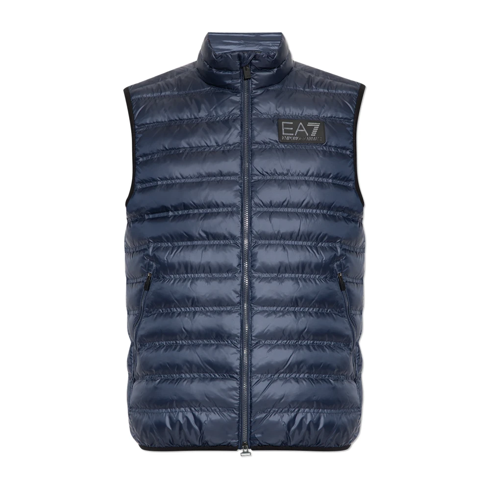 Emporio Armani Ea7 Men's Blue Vests,, Down Vest 2XL