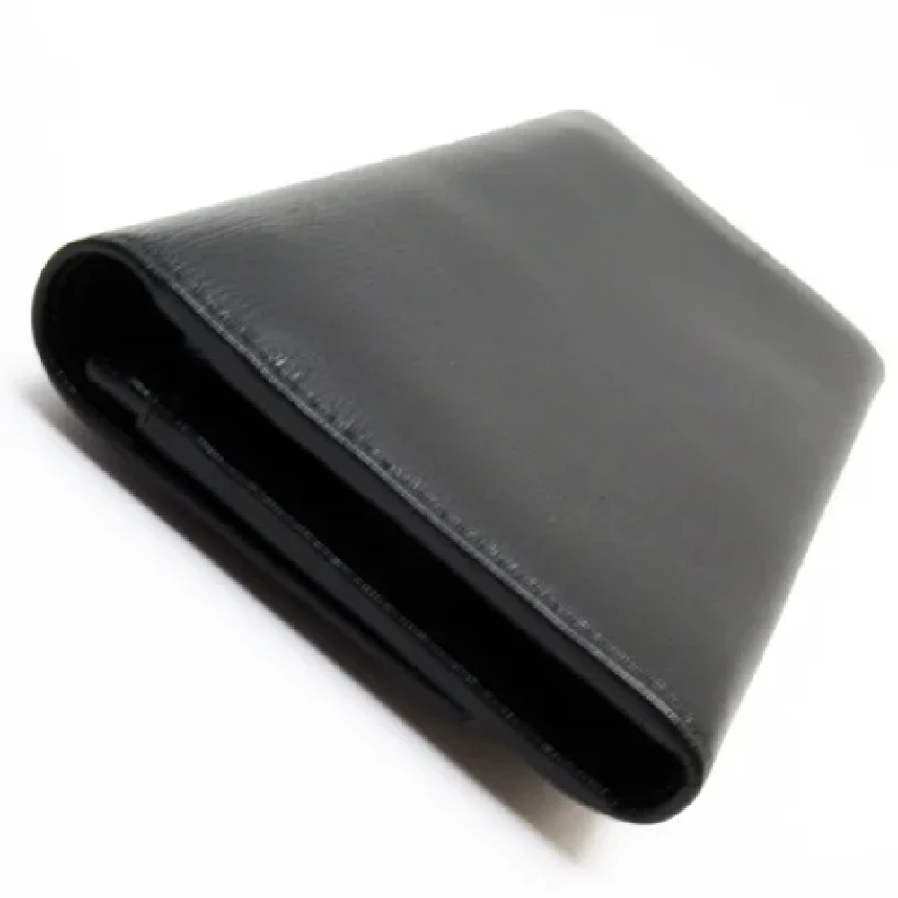 Gucci Vintage Pre-owned Leather wallets Black Dames