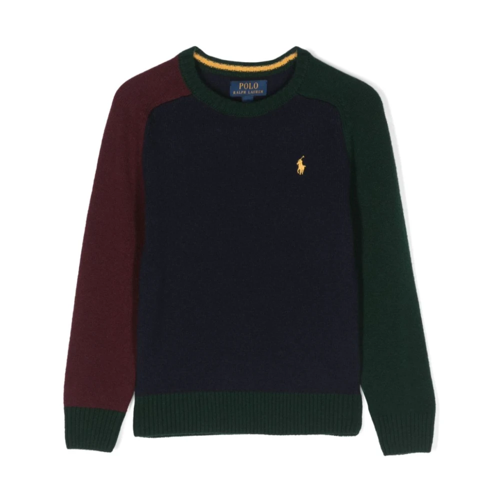 Ralph Lauren Polo Pony Färgblock Tröja Multicolor, Pojke