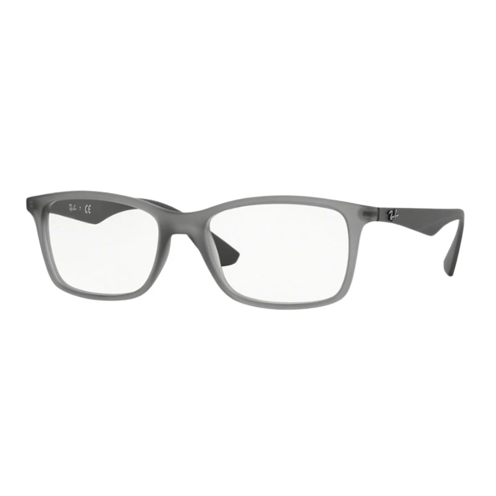 Ray-Ban Stijlvolle grijze matte plastic bril Gray Heren