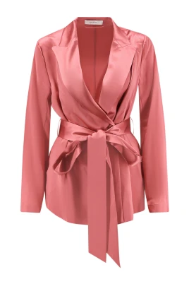 Joubert Silk Double-Breasted Blazer