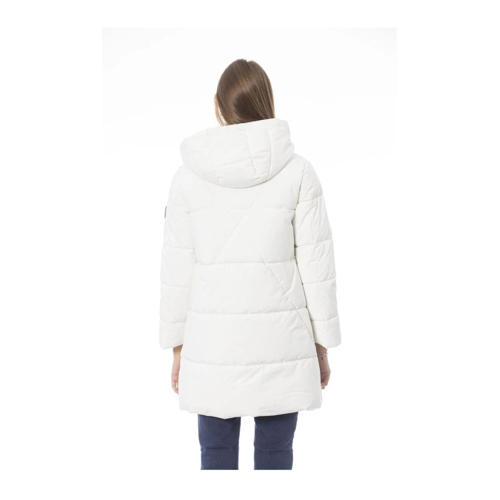 Baldinini Threaded Pocket Lange Donsjas White Dames