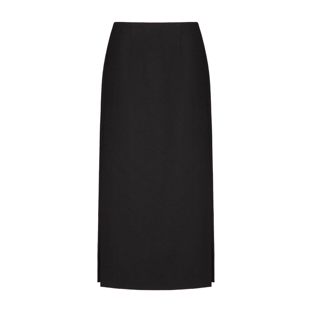 Valentino Garavani Elegante Zwarte Rok 5B0Rac4488J0No Black Dames