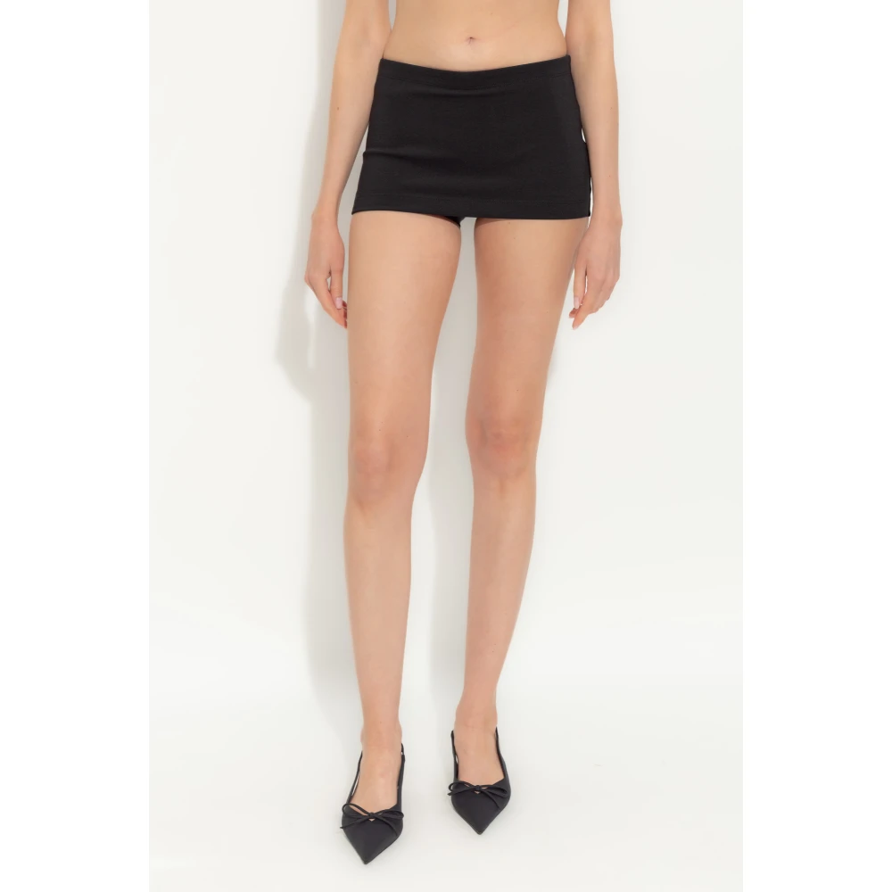Balenciaga Pleated Shorts Black Dames