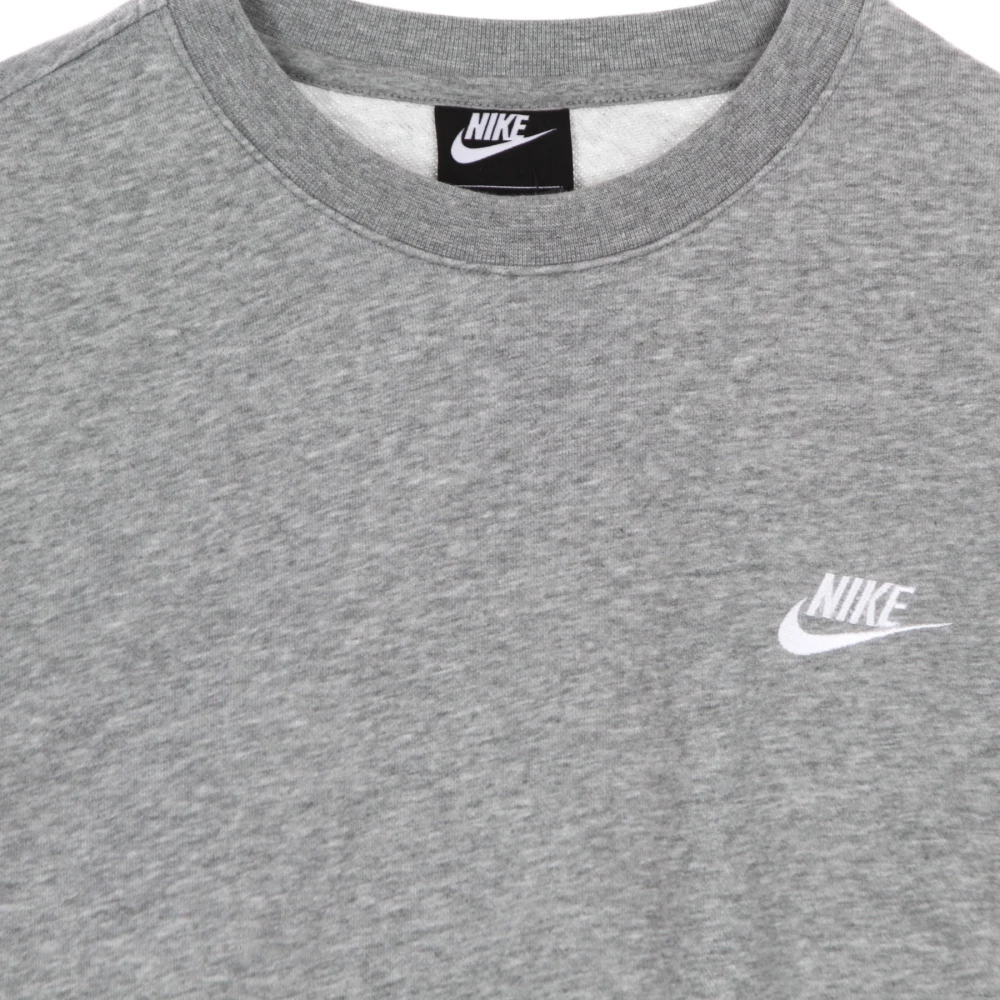 Nike Lichtgewicht Crewneck Sweatshirt Sportclub Gray Heren