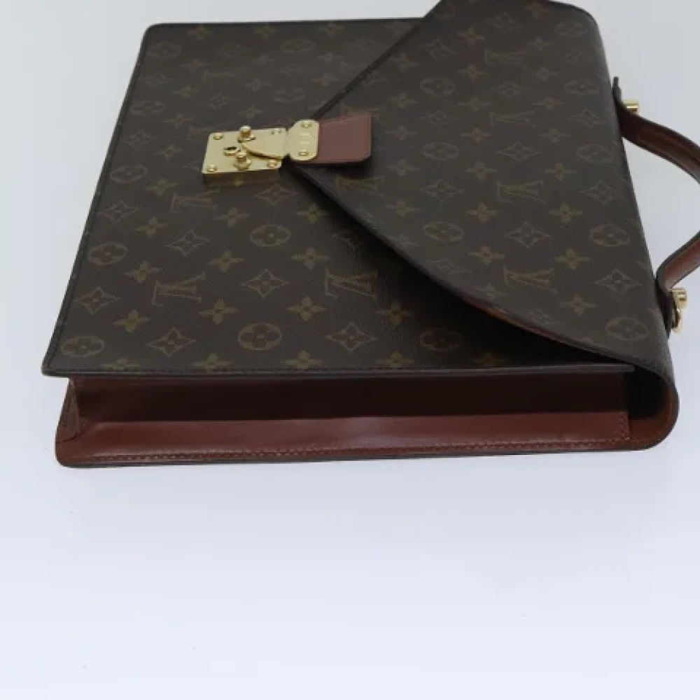 Louis Vuitton Vintage Pre-owned Canvas briefcases Brown Dames