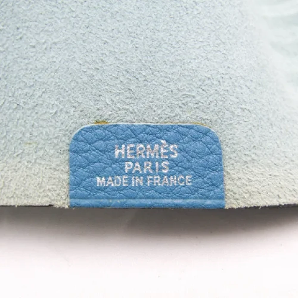 Hermès Vintage Pre-owned Leather home-office Blue Dames