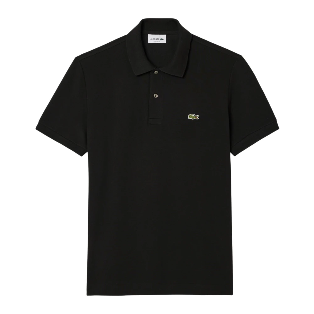 Lacoste Men's Black Polo Shirts, S, Polo L.12.12 Light